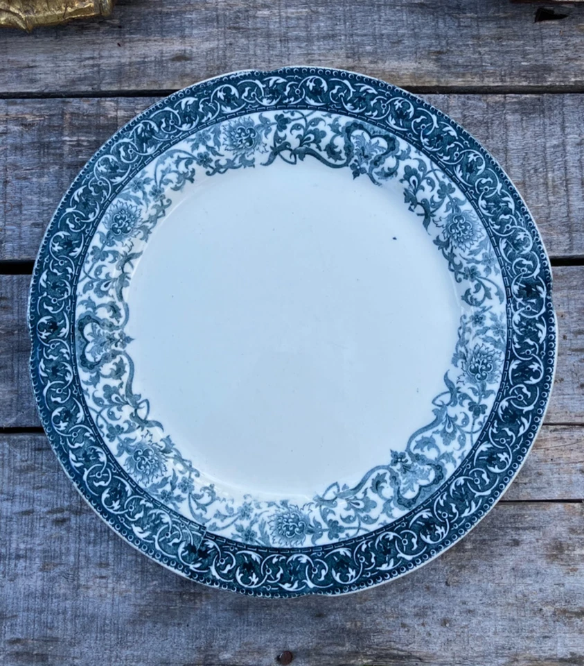 Assiettes plates - Choisy le roi, Hippolyte & Boulenger - Modèle ? - XIXème - Photo 2/4