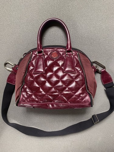 Borsa Moncler In Pelle Colore Bordeaux | eBay