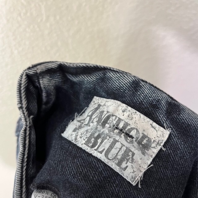 Anchor Blue Jeans Womens 27 x 28 Baggy Paperbag Dark Wash Anchor Blue Jeans Womens 27 x 28 Baggy Paperbag Dark Wash