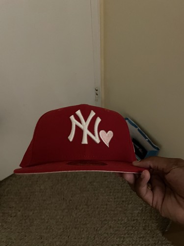 New Era NY Yankees Fitted Hat Red W 