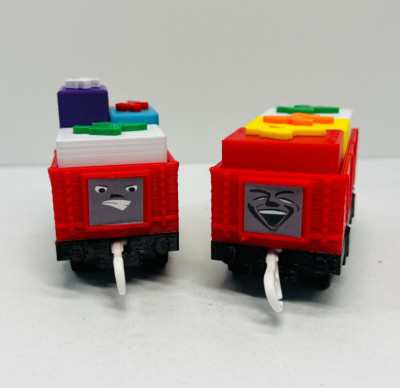 Thomas & Friends Trackmaster  CUSTOM PRINTED 3D RED TROUBLESOME Trains READ!!