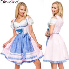 Dirndl Vestito Tradizionale Tirolese Bavarese Tg M Sottobusto Alta Qualità 70036