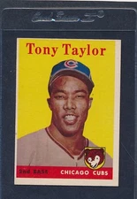 1958 Topps #411 Tony Taylor Cubs EX 58T411-82515-2