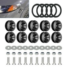 10pcs Aluminum Car Quick Release Fasteners Bumper Trunk Fender Hatch Lids Kit