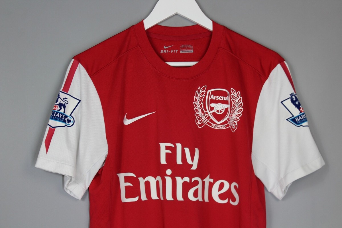 ARSENAL LONDON 2011/2012 HOME FOOTBALL SHIRT JERSEY NIKE CENTERARY
