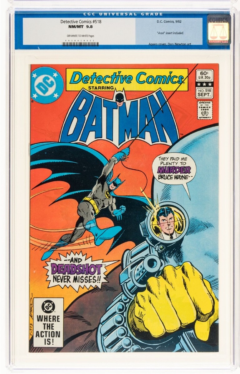 DETECTIVE Comics #518 DC BATMAN 1982 CGC 9.8 Atari Insert Included