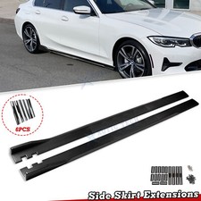 Extensión de falda lateral estilo fibra de carbono de carreras 86,5"" panel basculante labio divisor