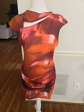 Fashion Nova Amy Mesh Mini Dress  Size Large