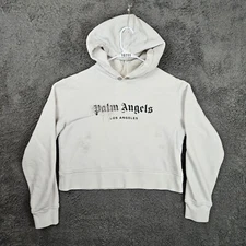 Palm Angels Cropped Hoodie Size Large Los Angeles