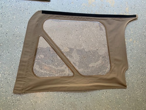 1997-2002 Wrangler Rear Side Passenger Clear Window Dark Tan Used