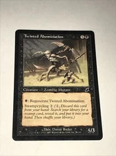 Magic the Gathering Twisted Abomination Card