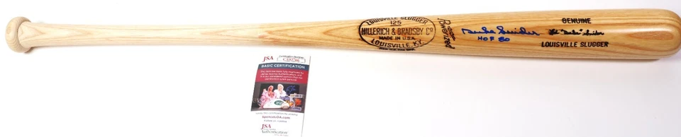 Duke Snider Autographed/Inscribed "HOF 80" Louisville Slugger Bat w/ JSA COA - Image 2 of 3