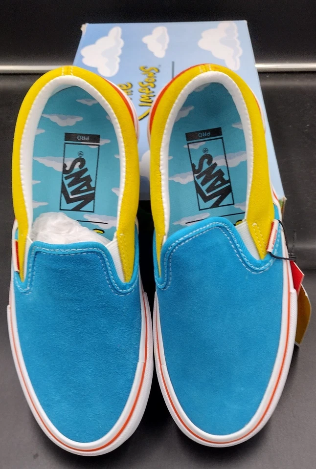 Vans x Los Simpson "Bart" Zapatos de Skate Pro Unisex Sin Cordones Tenis Talla 5 Foto 3 de 4