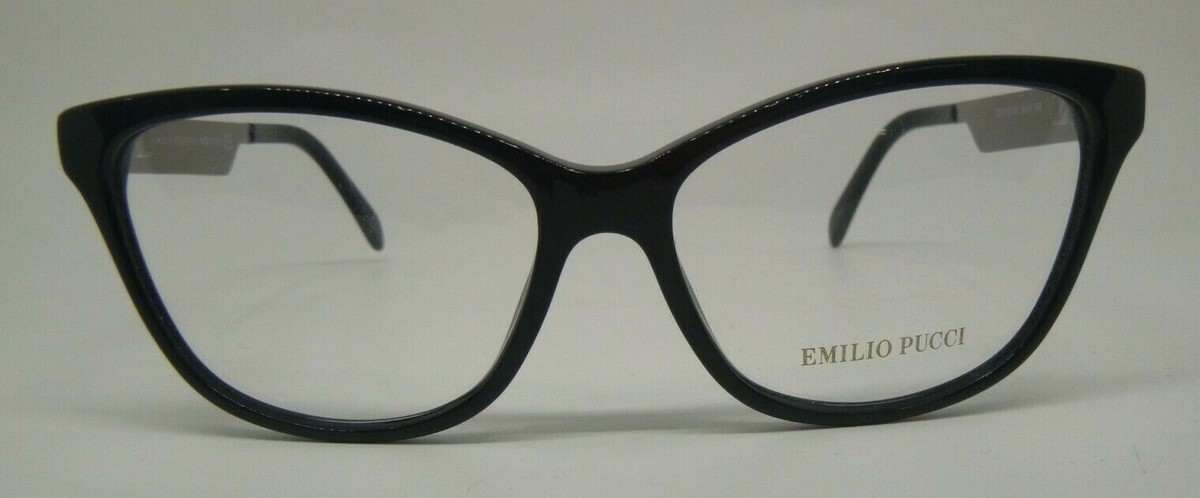 Emilio Pucci EP 5012 001 Black Plastic Cat Eye Eyeglasses 