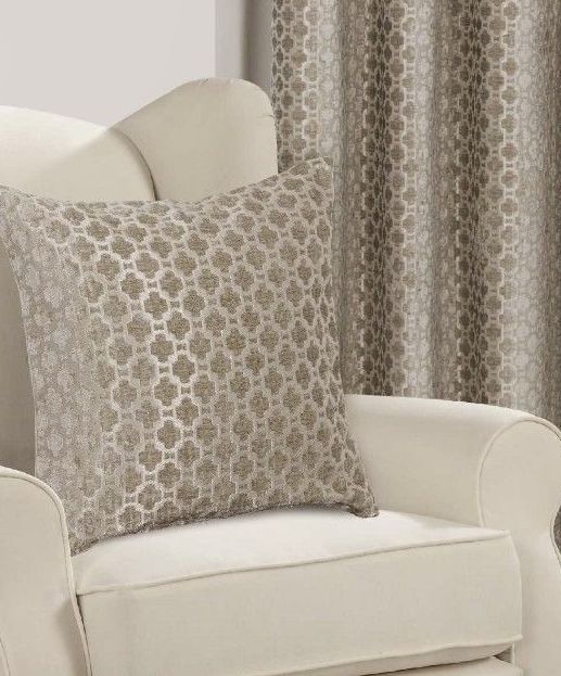 Rapport Luxury Fully Lined Palermo Eyelet Curtains Natural