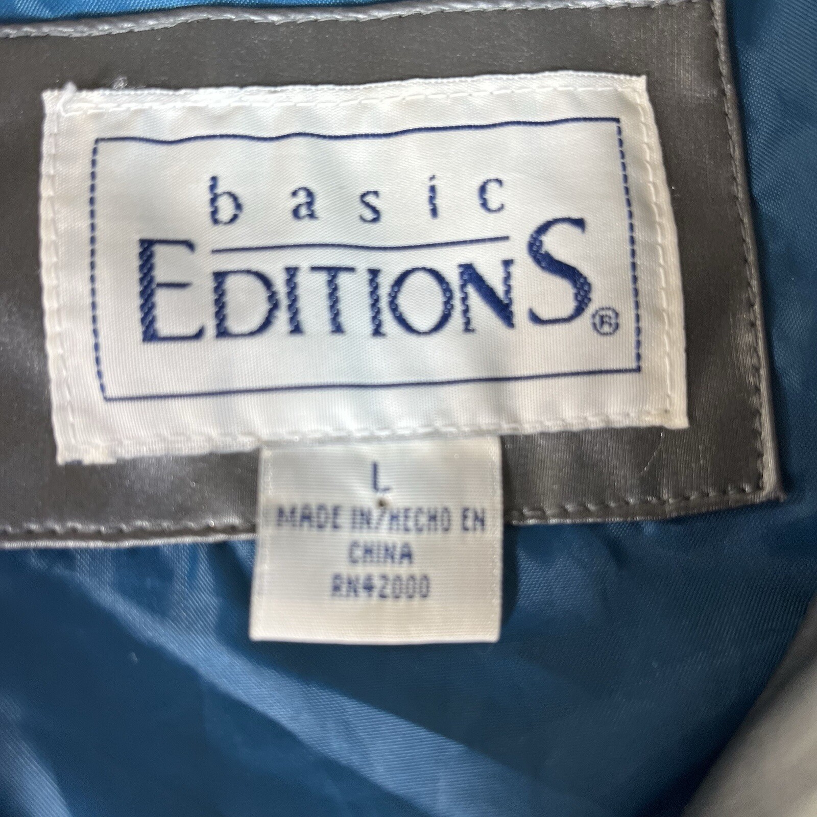 Basic Editions Women’s Jacket Silver Large - image 6