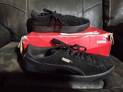 PUMA Black Suede Leather Women's Size US Athletic Shoes