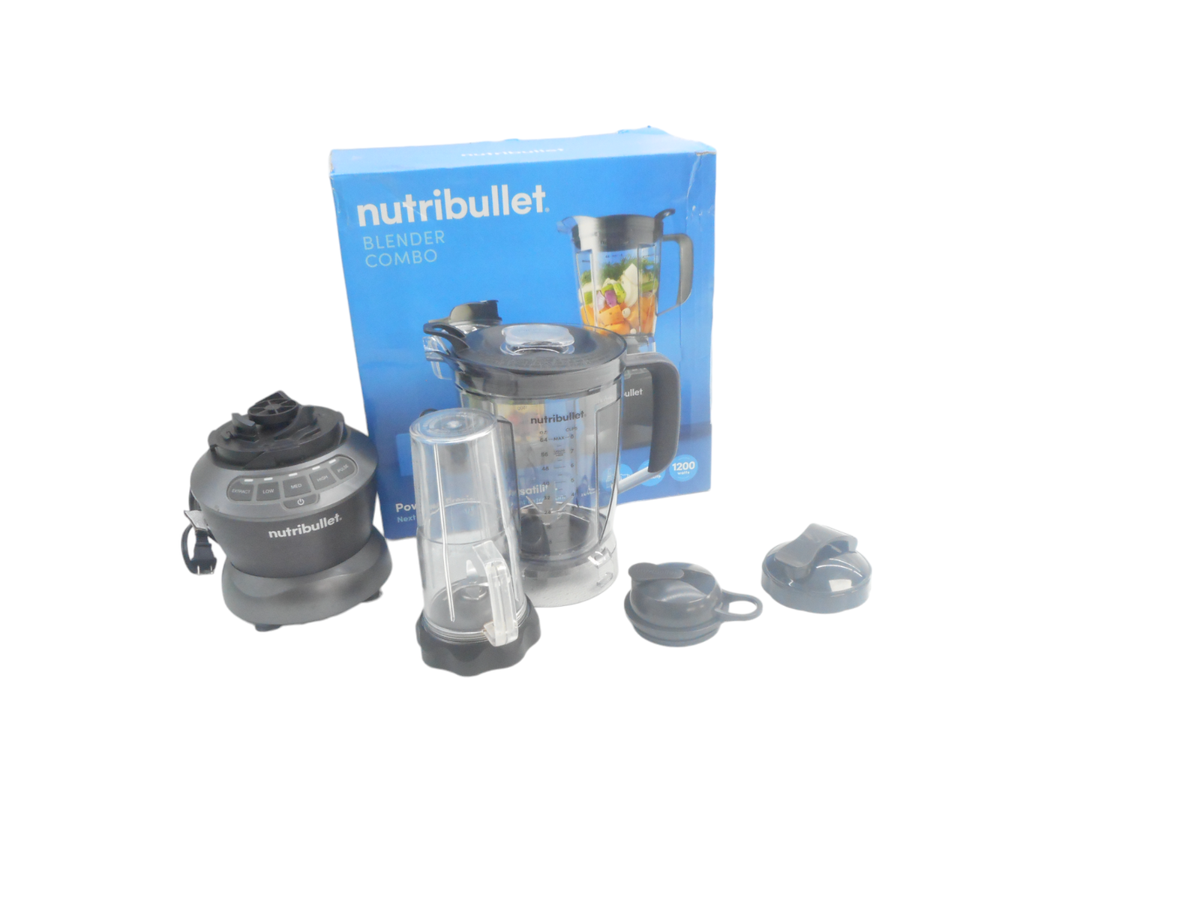 NutriBullet 1200 Watt Blender Combo with Single Serve Cups NBF50500