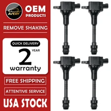 4PCS Ignition Coil For Nissan Sentra 2002 2003 2004 2005 2006 1.8L L4 UF351