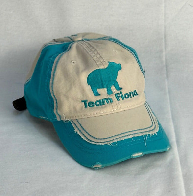 Cincinnati Zoo Team Fiona Cap Distressed Thrashed Kawaii Botanical Gardens