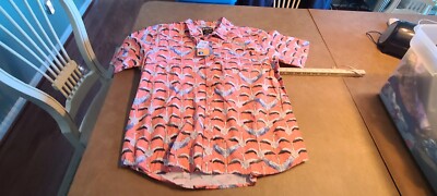 KAVU The Jam/Festaruski Short-Sleeve Shirt - Men's XXL slim fit some NWT