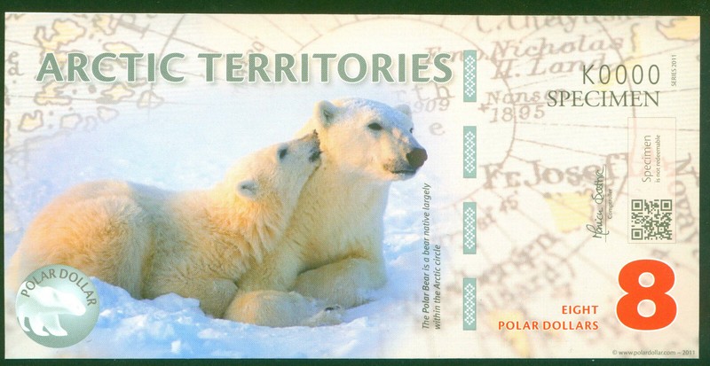 ARCTIC TERRITORIES  2011  ( SPECIMEN )    World paper money banknotes currency