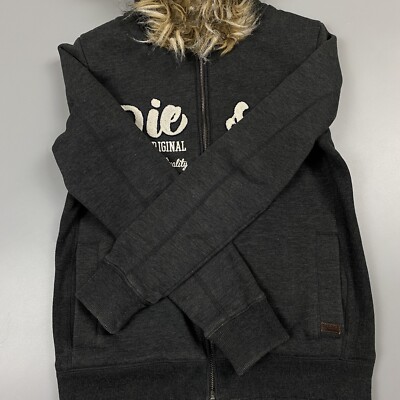 Diesel Vintage Fur Hood Y2K Zip Hoodie Small | eBay