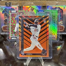 2025 Topps Update Series - Zac Veen #US286 Holiday Orange & Black Foil (RC)