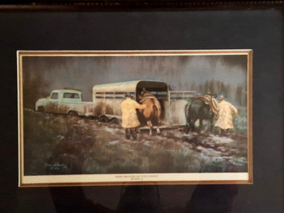 JIM WARD (1931-2012) When Weather dictates Choice Size 25x18 in numbered 62/200