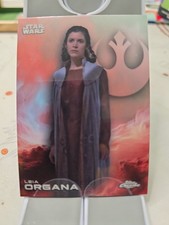 2025 topps chrome star wars leia organa 80