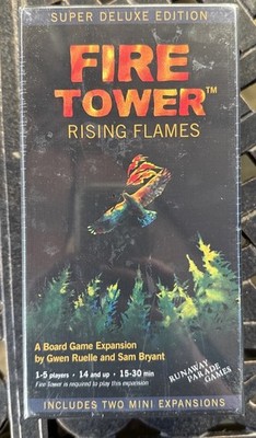 Fire Tower Rising Flames Board Game W/2 Mini Expansions Unopened