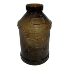 Vintage Libbey Amber Glass Milk Can Jug 5 Gal 1776 BICENTENNIAL Eagles Stars
