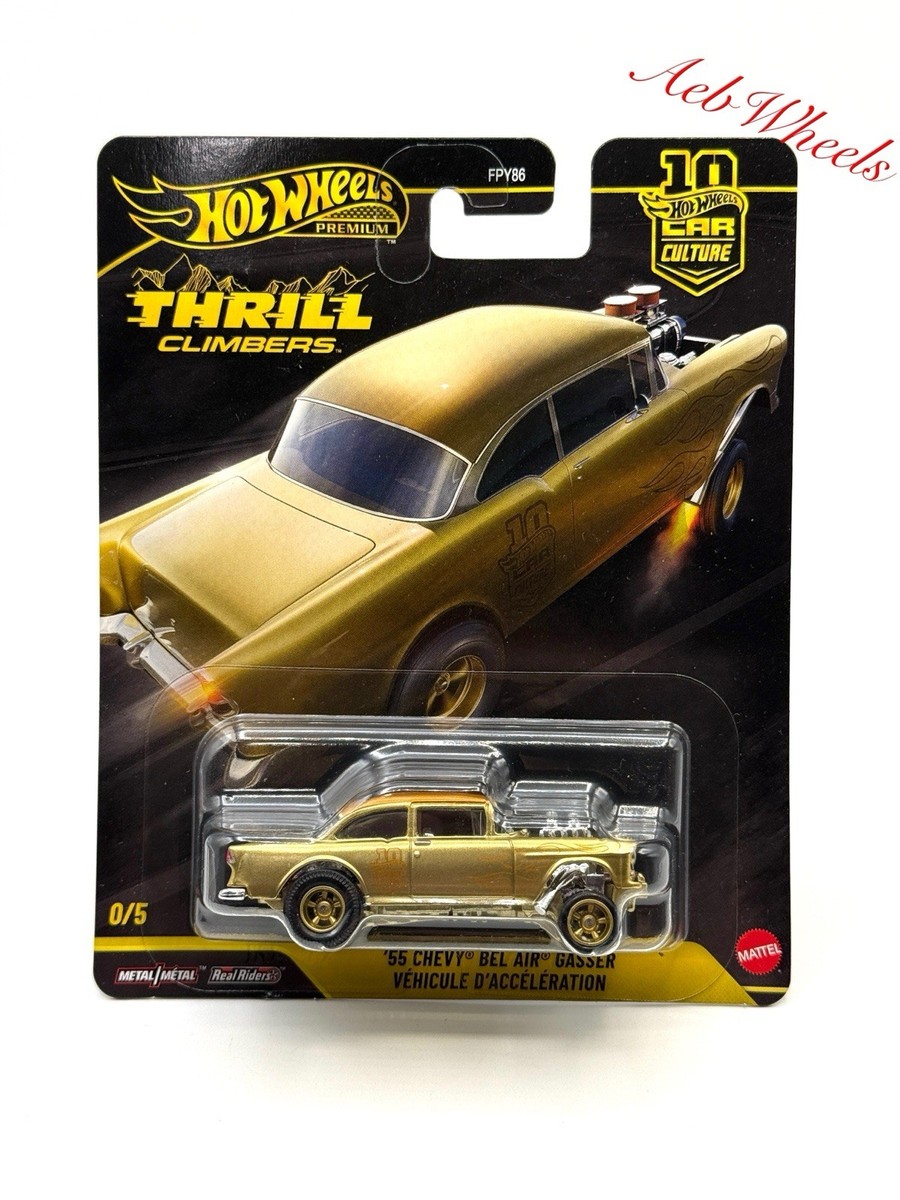 Hot Wheels Car Culture Thrill Climbers '55 Chevy Bel Air Gasser