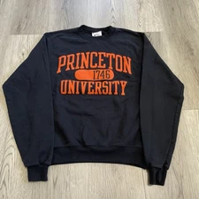 Champion Princeton University Tigers Sweatshirt Adult Small Black Crewneck Men