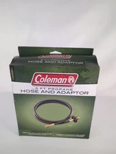 COLEMAN 5 FT PROPANE HOSE AND ADAPTOR NIB