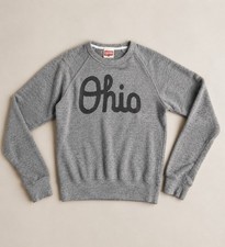 Homage Ohio State Women's Sweatshirt Size XS Crew Neck, Gray, Made in USA