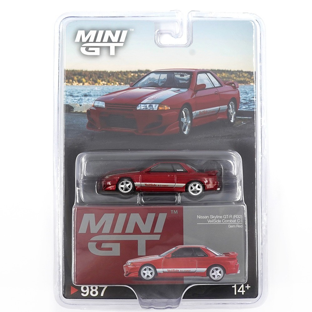 MINI GT NISSAN GT-R R32 VEILSIDE COMBAT C-I 1/64 GEM RED MGT00987