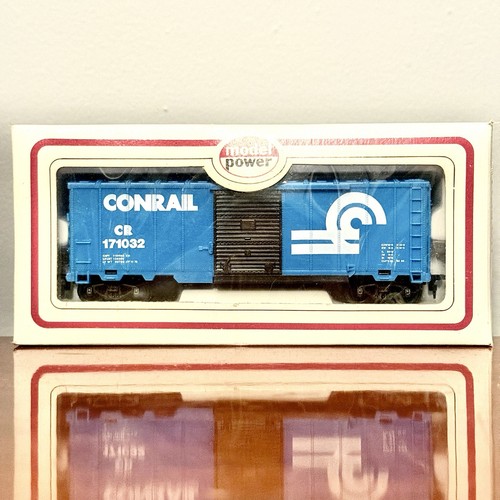 Modelo Power Escala HO Tren Carga Vagón 8001 Conrail 40’ Caja Azul Coche Con Caja | Zustand: New