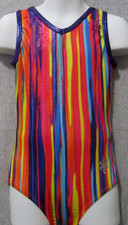 SNOWFLAKE DESIGNS Leotard Amazing Colors Gymnastics CM Child Girls M