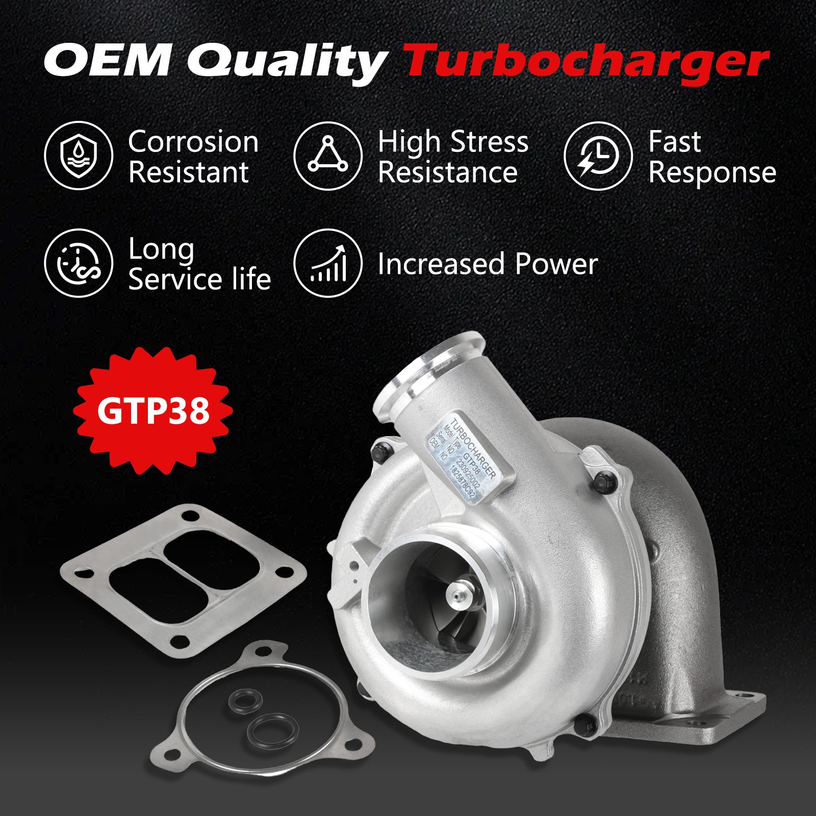 New Upgrade Turbo For 1994-1997 Powerstroke Diesel T444E Ford F-Series 7.3L TP38