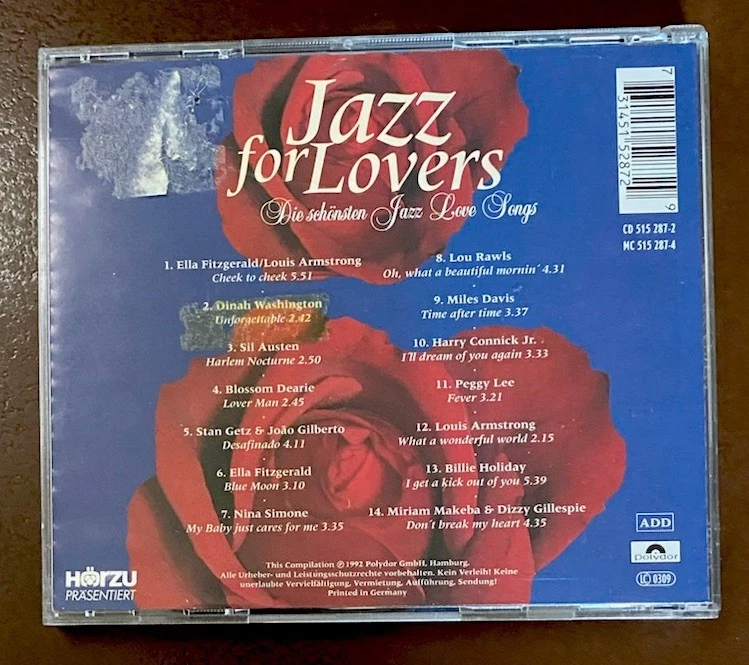 Jazz for Lovers - Die schönsten Jazz Love Songs - CD - Zustand sehr gut - Bild 2 von 3