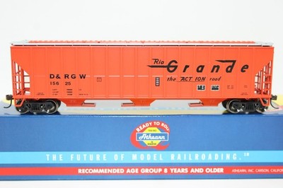 Athearn HO Scale DRGW Rio Grande 54' FMC 4700 Covered Hopper Car #15625 NOS