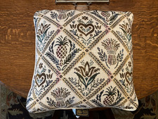 Goodwin Weavers Tapestry Throw Pillow 16x16 Blowing Rock NC Pineapple Heart