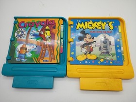 Vintage 1994 Sega Pico Kids Console System Paperwork Crayola Mickey Games LOT