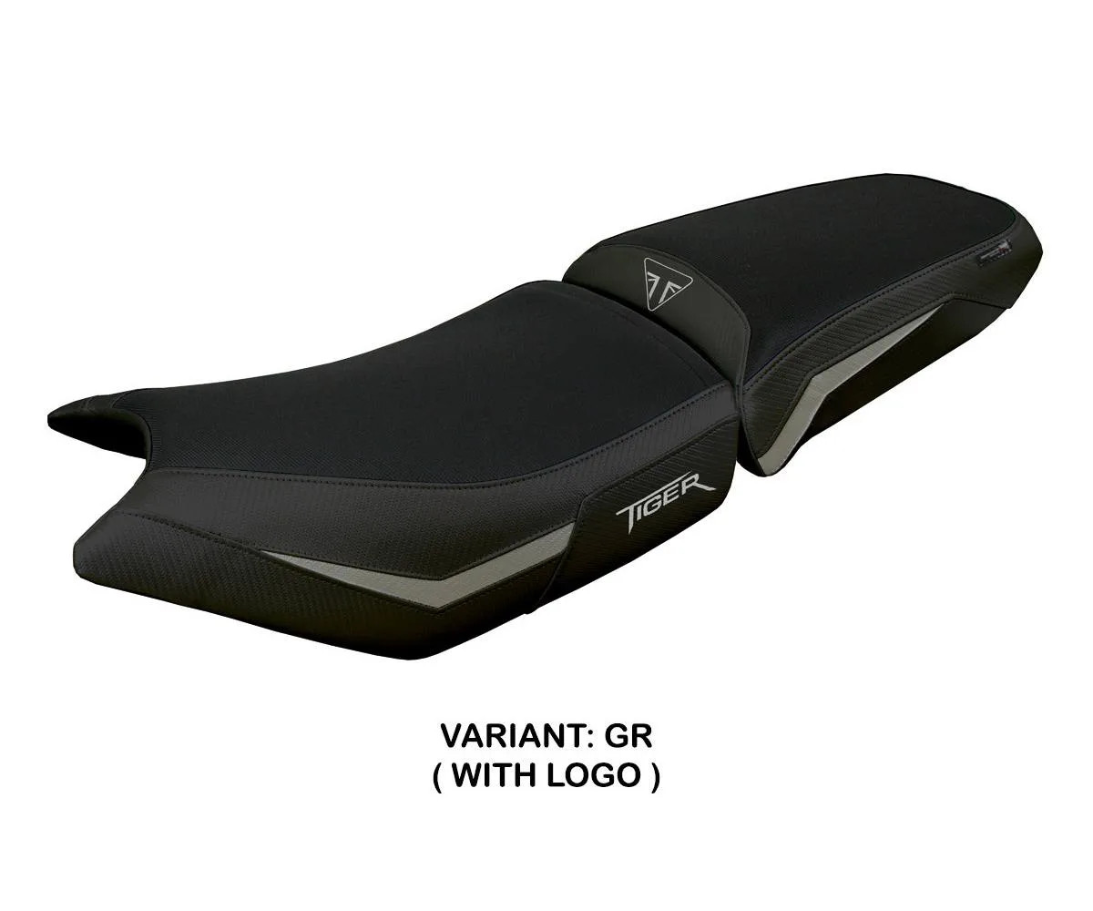 Seat cover Hatten Gray GR + logo Tpz compatible TRIUMPH TIGER 900 2024 2026
