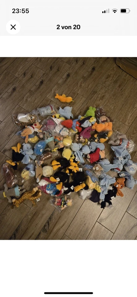 Ü-Ei Maxi Konvolut - 8,1 kg & Figuren 60x Plüsch, Puzzle 1994 + Beipackzettel - Bild 2 von 4