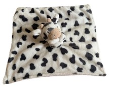 Carters Cow Plush 13" Lovey Toy 2022 Baby Security Blanket White/Gray Retired