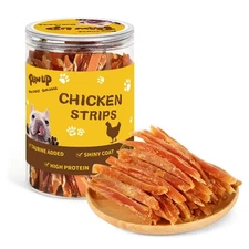 PAWUP Chicken Jerky Strips Dog Treats, Training Treats for Dogs w/Taurine, Lo...