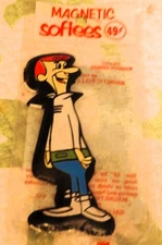 Vintage Magnetic Softees - George Jetson Puffy Refrigerator Magent  NEW