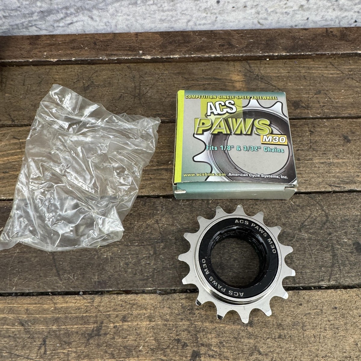 ACS PAWS M30 Single Speed Freewheel 15T 3/32